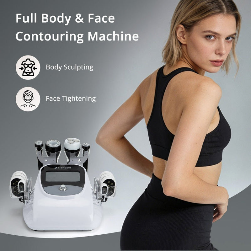 S Shape Machine 3D Cavitation RF Lipo Laser Body Contouring Face Lifting - myChway UK