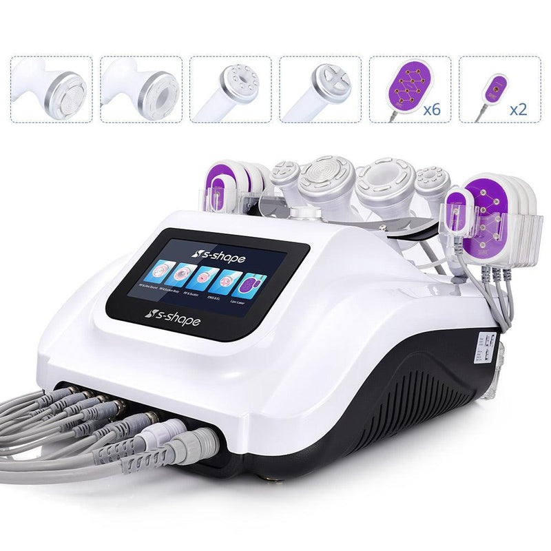 S Shape Multi - Functional Vacuum Body Face Care LED Cavitation Machine - myChway UK