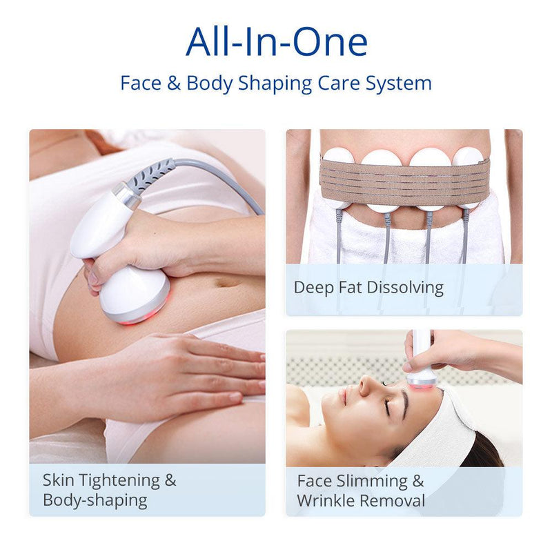 S Shape Multi - Functional Vacuum Body Face Care LED Cavitation Machine - myChway UK