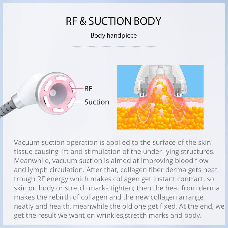 S Shape Multi - Functional Vacuum Body Face Care LED Cavitation Machine - myChway UK