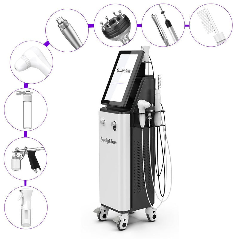 Scalp Glow 8 In 1 Head Spa Bubble Spa Scalp Machine For Cleansing Moisturizing - myChway UK