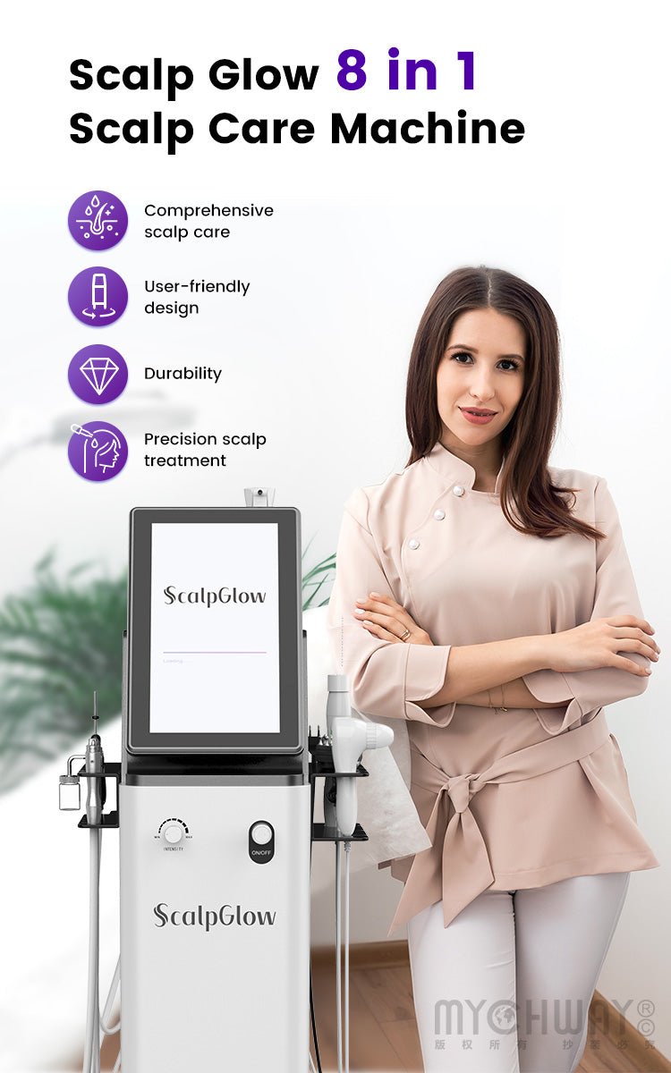 Scalp Glow 8 In 1 Head Spa Bubble Spa Scalp Machine For Cleansing Moisturizing - myChway UK