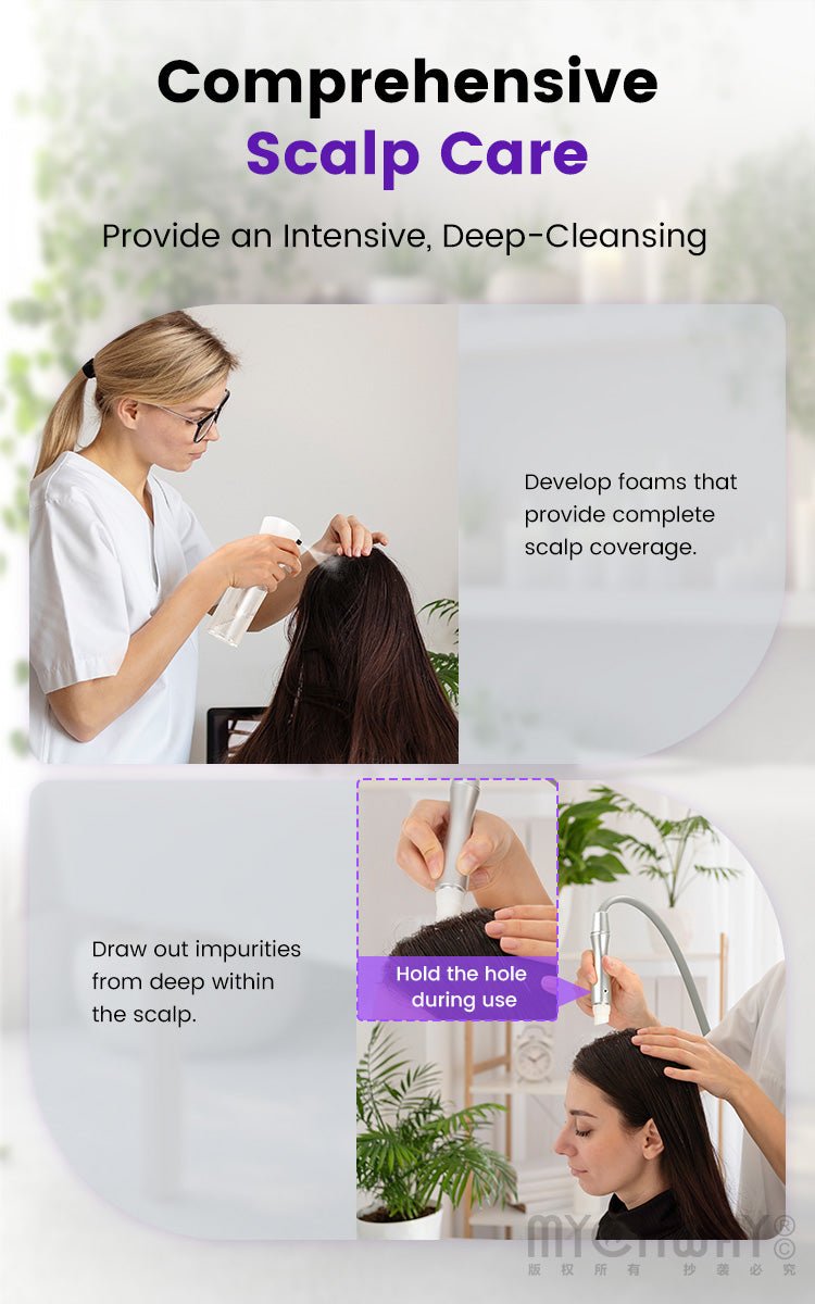 Scalp Glow 8 In 1 Head Spa Bubble Spa Scalp Machine For Cleansing Moisturizing - myChway UK