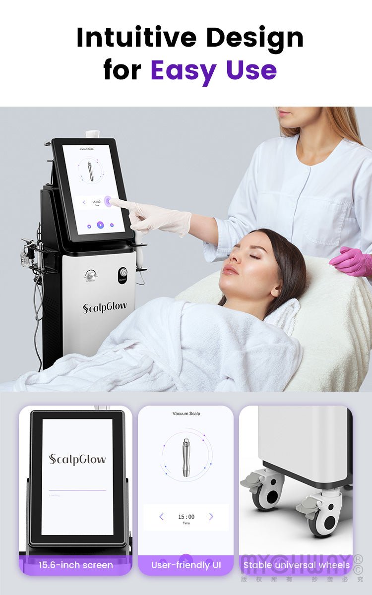 Scalp Glow 8 In 1 Head Spa Bubble Spa Scalp Machine For Cleansing Moisturizing - myChway UK