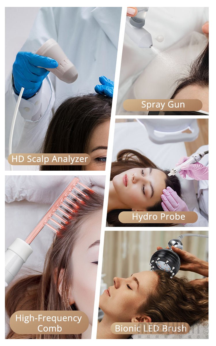 ScalpGlow 5 In 1 Scalp Care Machine For Hair Cleansing, Moisturizing, Nourishing - myChway UK