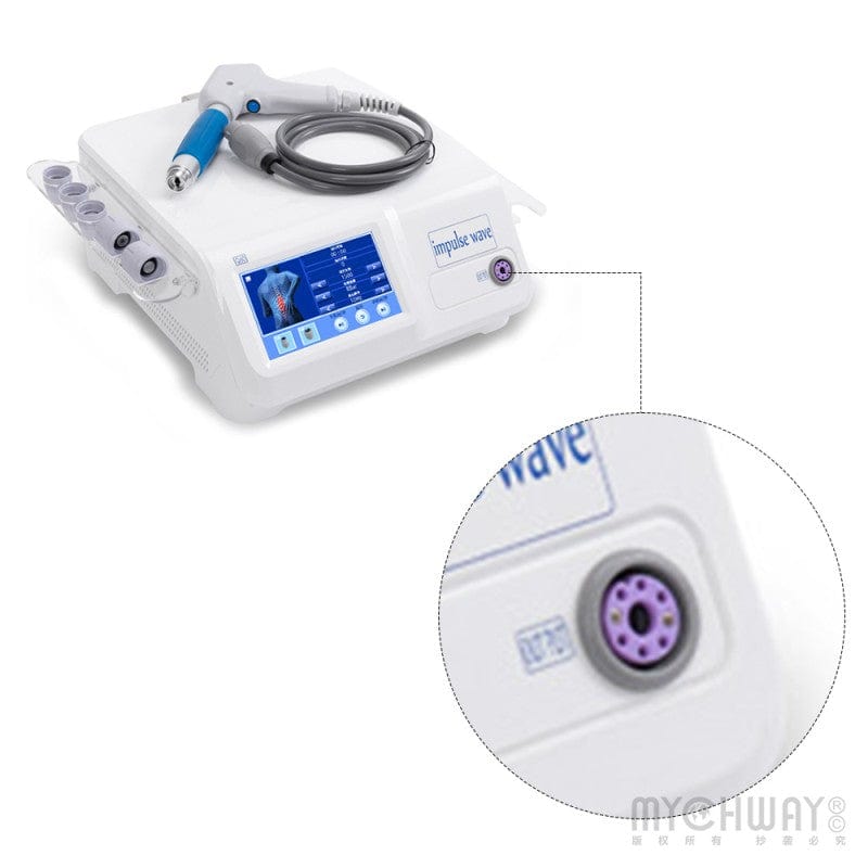 Shockwave Therapy Device - 5 Heads for Muscle Pain & Tissue Recovery - myChway UK