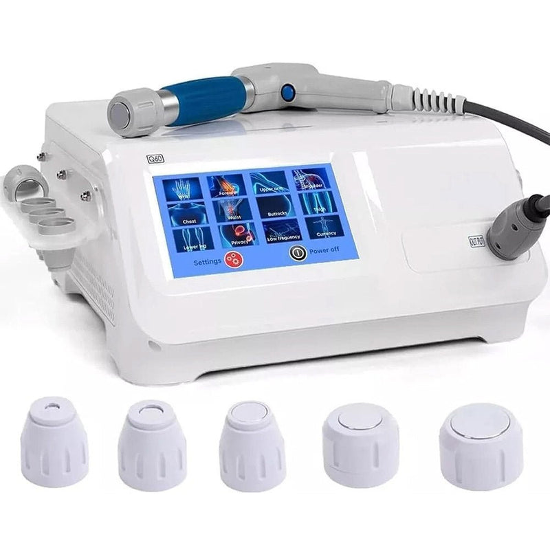 Shockwave Therapy Device - 5 Heads for Muscle Pain & Tissue Recovery - myChway UK