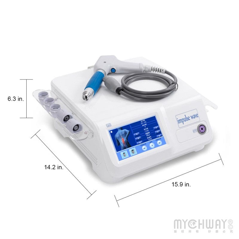 Shockwave Therapy Device - 5 Heads for Muscle Pain & Tissue Recovery - myChway UK