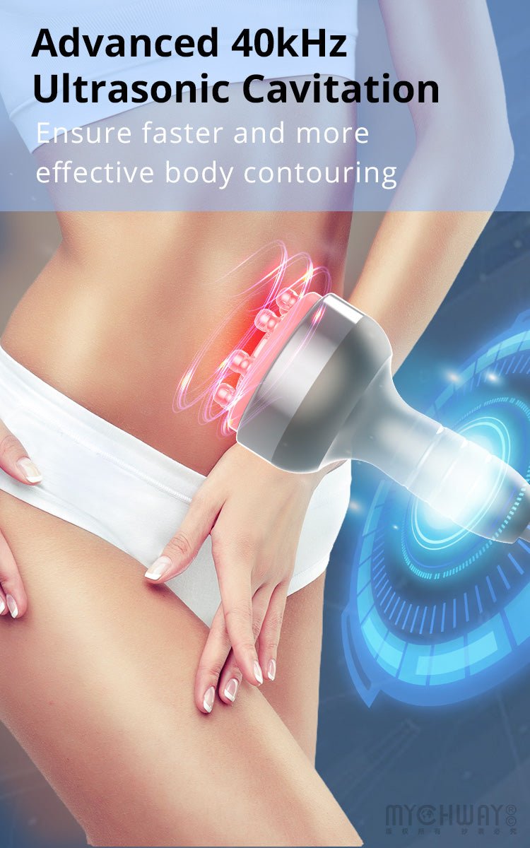 Stand 6 In 1 Cavitation Machine With Radiofrequency Vacuum For Body Sculpting - myChway UK