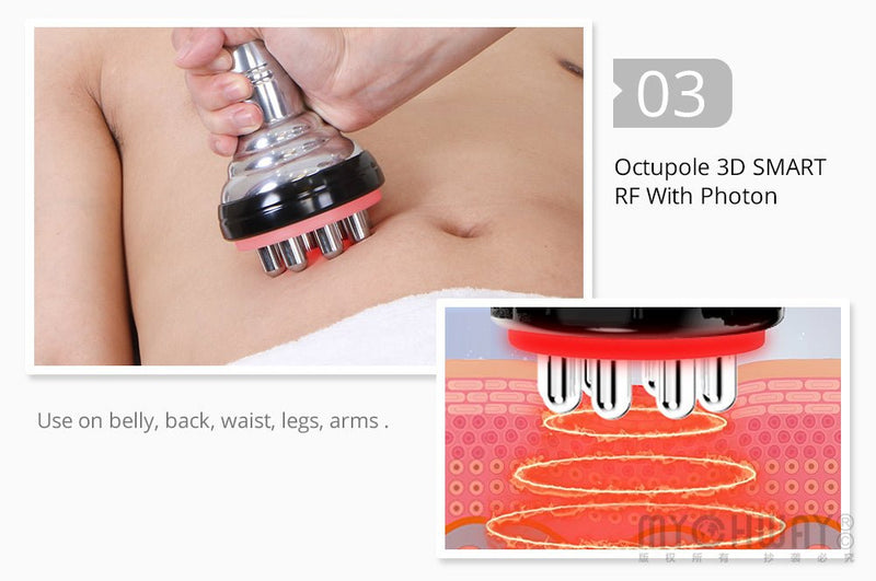 Stand Cavitation 40K Vacuum RF Bipolar Multipolar Radio Frequency Bio Slimming Machine - myChway UK
