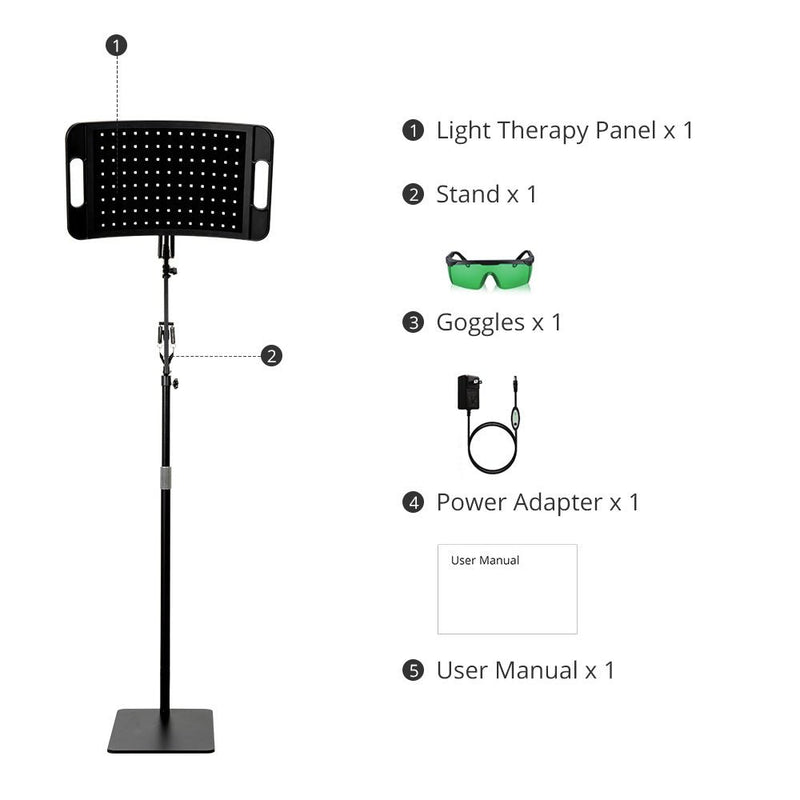 Stand Red Light Therapy Device With 104 Pcs LED For All Around Skin Rejuvenation - myChway UK