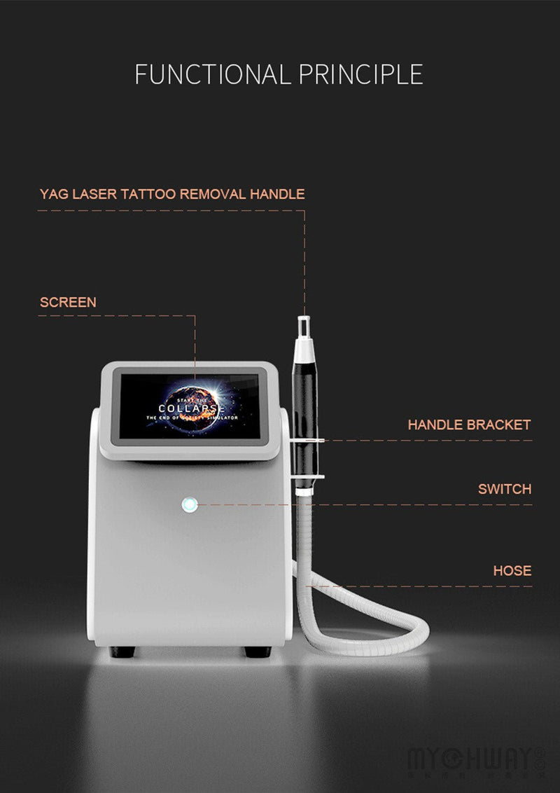 Tattoo Removal 1064nm 532nm 755nm 1320nm Skin Whitening Picosecond Laser Machine - myChway UK