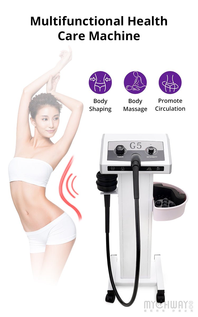 Vibration Body Massage G5 Health Care Machine With 5 Heads For Body Sculpting - myChway UK