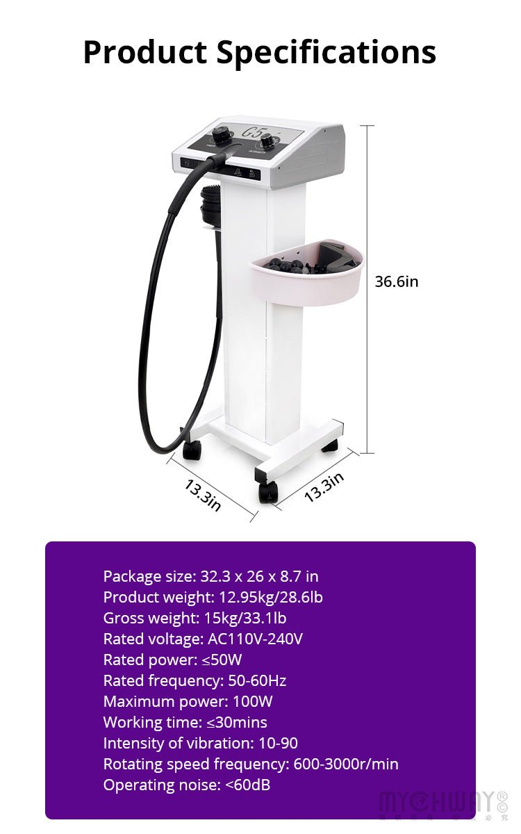 Vibration Body Massage G5 Health Care Machine With 5 Heads For Body Sculpting - myChway UK