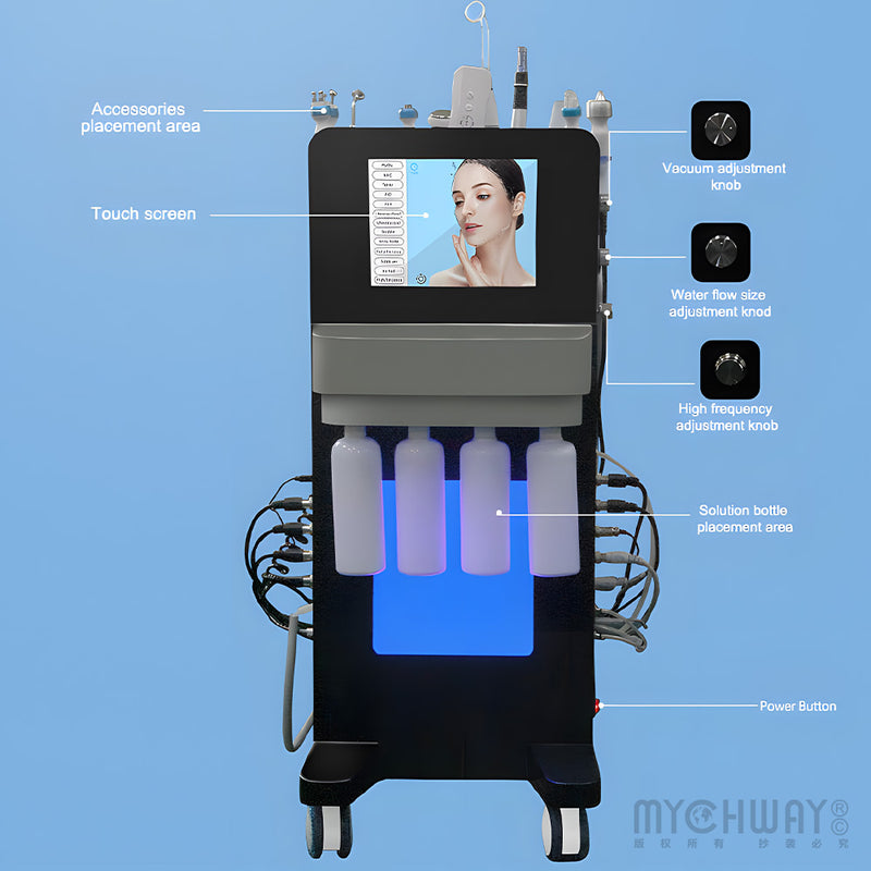 14 In 1 Hydra Diamond Dermabrasion Facial Beauty Machine For Skin Rejuvenation