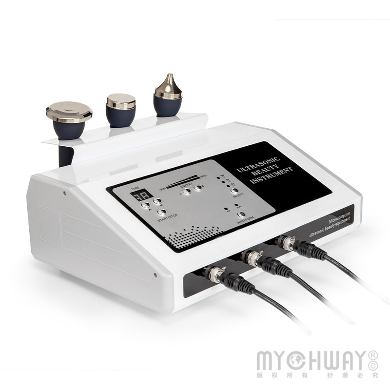 3 Probes Ultrasonic Beauty Instrument Body Massage Face Lift Eyes Skin Care