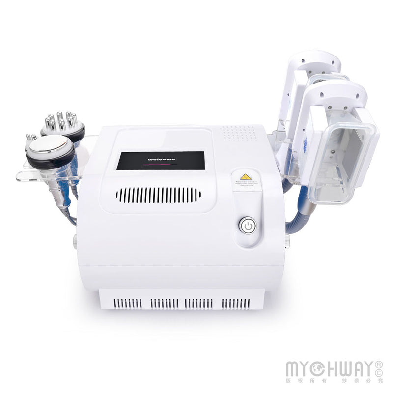 Double Handles Cooling Systerm Cavitation RF Slimming Cellulite Removal Machine