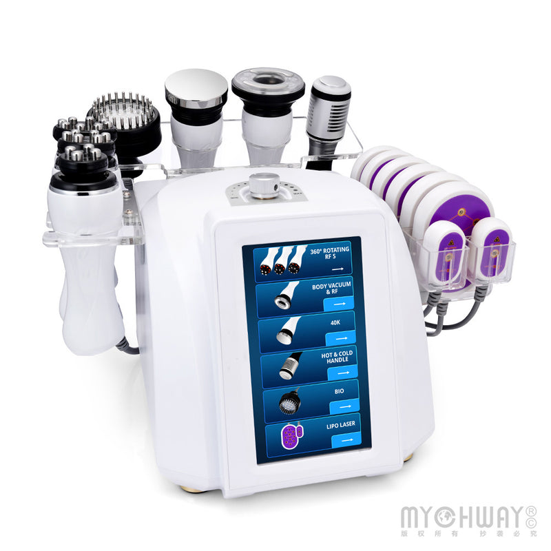 3D Rotating RF 40K Cavitation Vacuum Cold Photon Microcurrent Slimming Machine