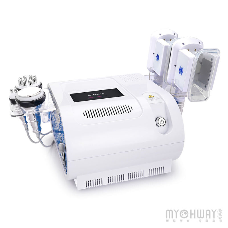 Double Handles Cooling Systerm Cavitation RF Slimming Cellulite Removal Machine