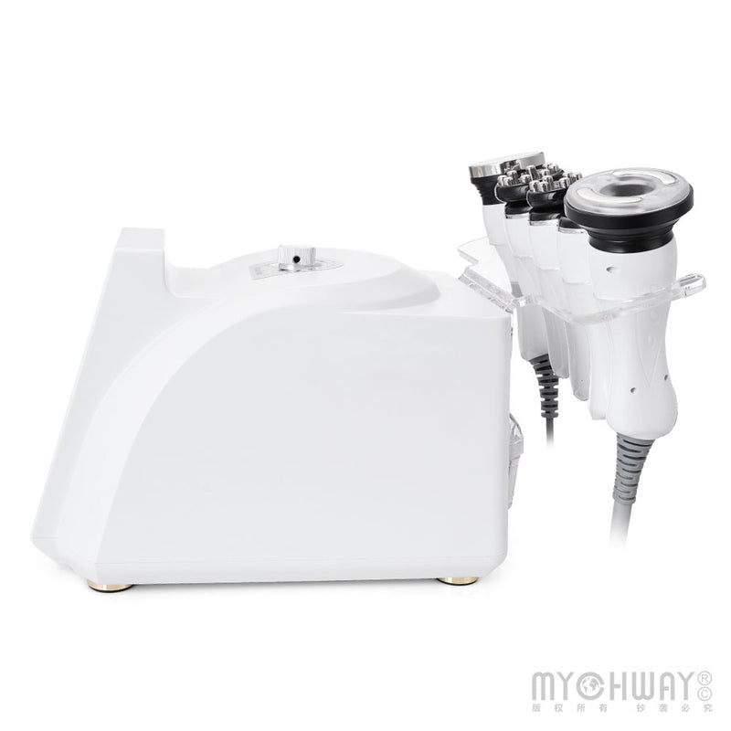 5-in-1 New 360° Automatic Rotary RF Ultrasonic Cavitation Vacuum Body Sculpting Machine