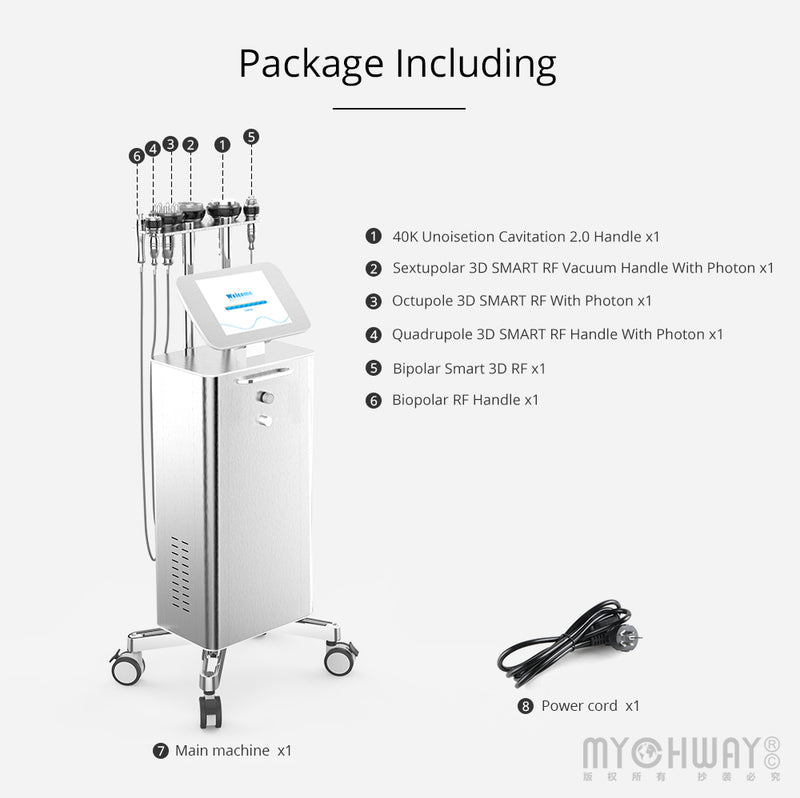 Stand Cavitation 40K Vacuum RF Bipolar Multipolar Radio Frequency Bio Slimming Machine