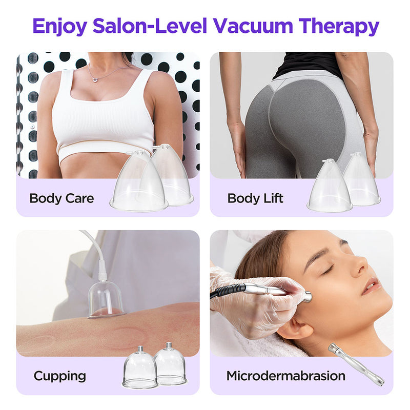 3 In 1 Vacuum Therapy Machine Microdermabrasion Spray Gun For Body Shape Facials