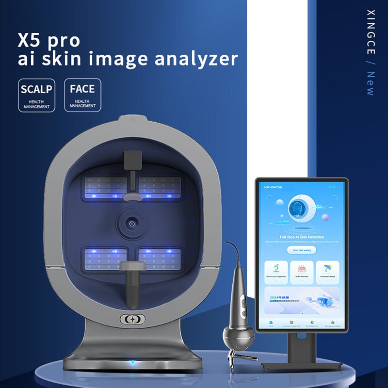 X5 Pro AI Skin Image Analyzer Facial Scalp Detection Health Management Machine - myChway UK