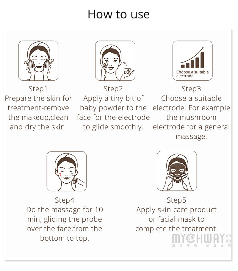 High Frequency Facial Machine Skin Spot Remover Portable Beauty Infrared Device