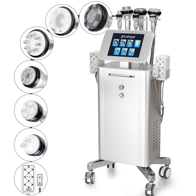 Stand 7-in-1 30K Cavitation Vaccum RF 160MW Lipo Laser Body Slimming Machine