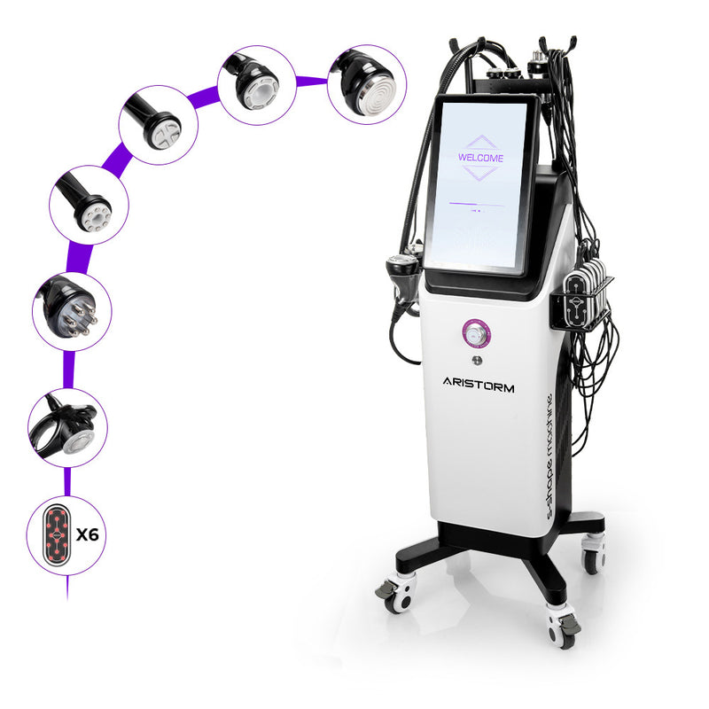 Aristorm Stand 7-in-1 S Shape Machine For Body Contouring & Anti-Aging 30K 50k Cavitation MachineSPA Use