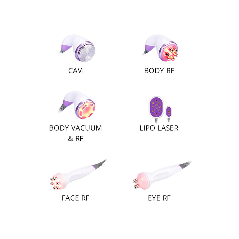 Aristorm 6 In 1 Lipo 40K Cavitation 2.5 RF Vacuum Slimming Beauty Machine For Body Sculpting Skin Tightening