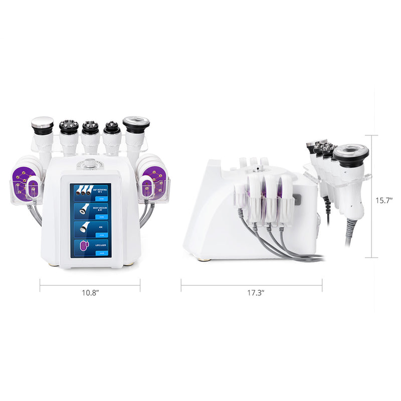 6-In-1 360° Rotary RF Ultrasonic Cavitation Vacuum Weight Loss Slimming Machine