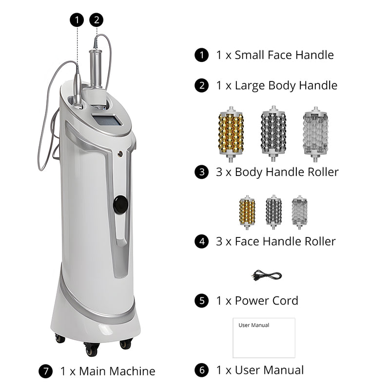 Dual-Handle Inner Ball Roller Beauty Machine Body Sculpting Face Lifting